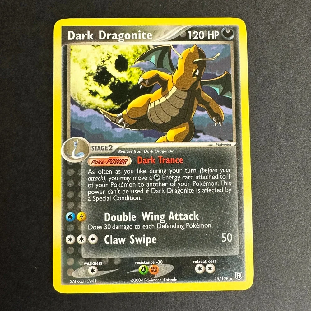 Pokemon TCG Dark Dragonite EX Team Rocket Returns Rare 15/109 Non Holo NM